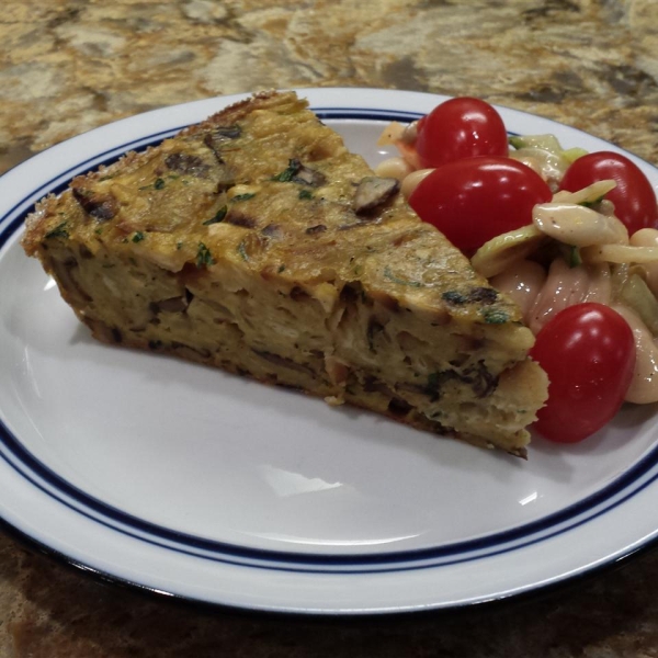 Mushroom Matzo Kugel