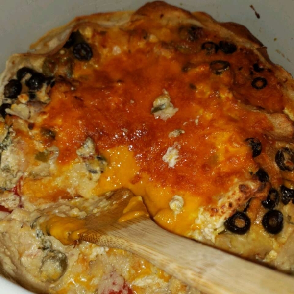 White Chicken Enchilada Slow-Cooker Casserole