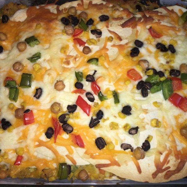 Bean and Honey Burrito Casserole