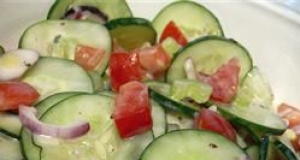 Dilled Cucumber, Tomato and Celery Salad