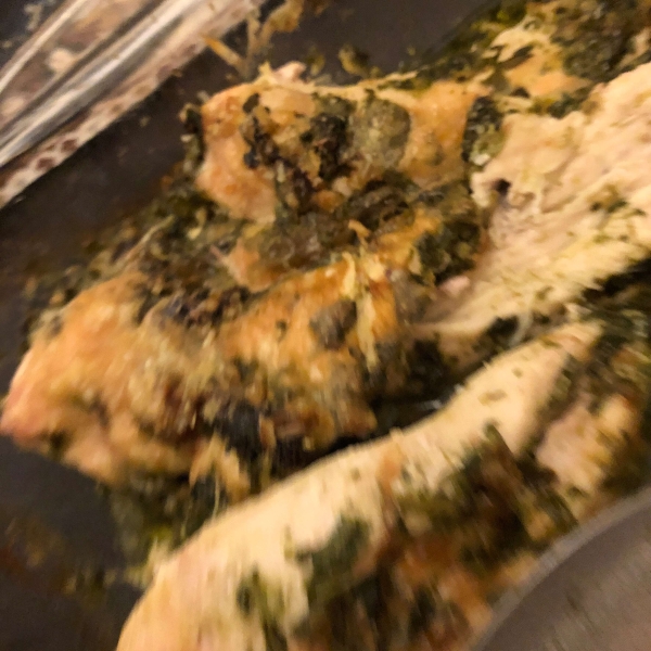 Spinach Pesto Chicken Breasts