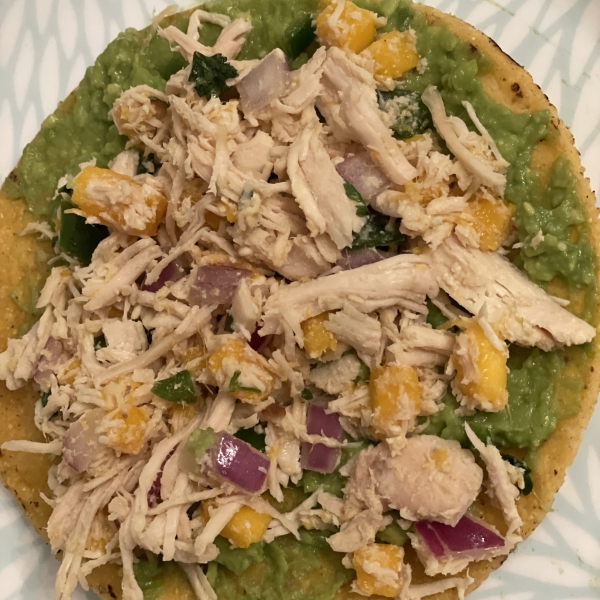 Mini Chicken and Mango Tostadas