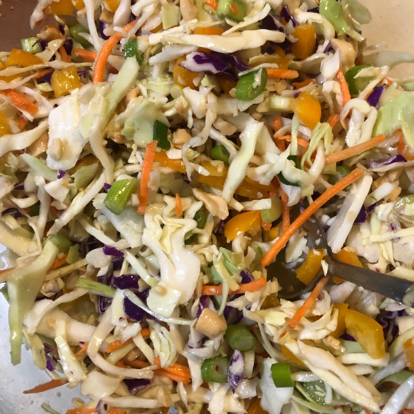 Quick and Easy Thai Style Coleslaw