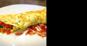 Cream Cheese and Tomato Omelet with Chives