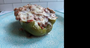 Stuffed Bell Peppers with Beef and Cabbage