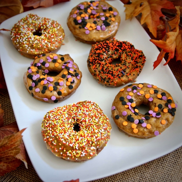 Maple Pumpkin Doughnuts