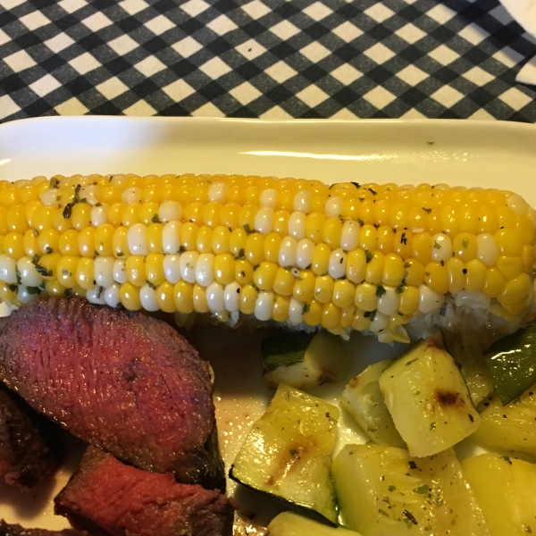 Grilled Herbed Corn on the Cob