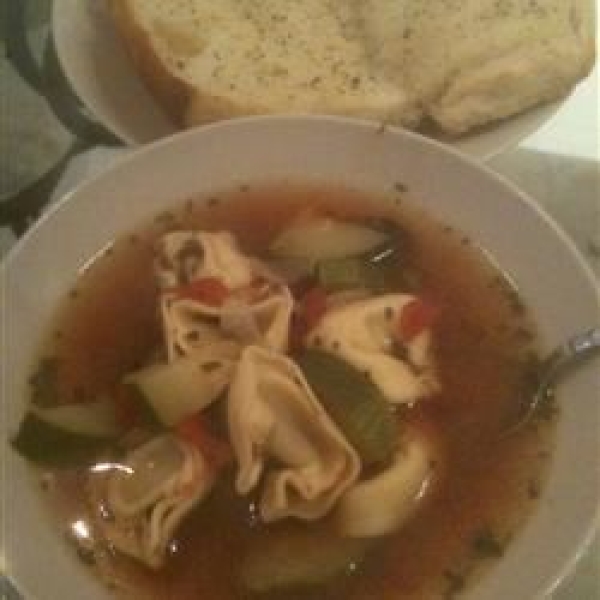 Joe's Mom's Sausage and Tortellini Soup