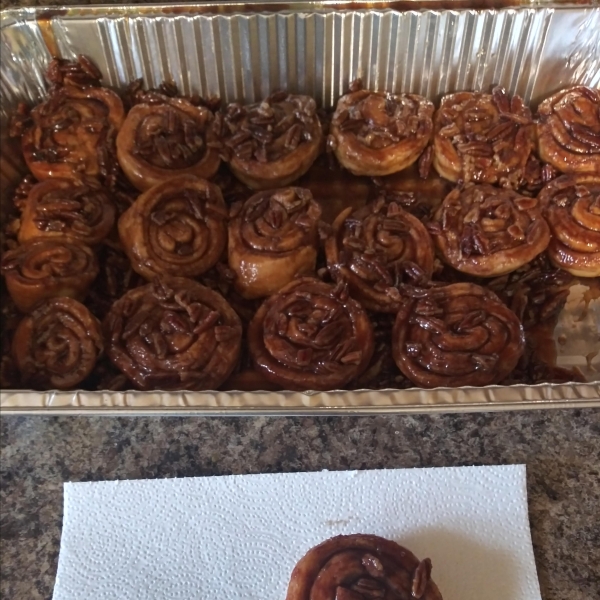 Grandmother Stougaard's Caramel Pecan Sweet Rolls