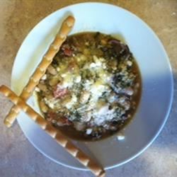 Quinoa, Chicken Sausage, and White Bean Stew