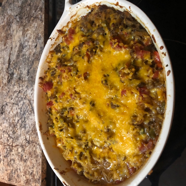 Baked Spaghetti Squash with Beef and Veggies