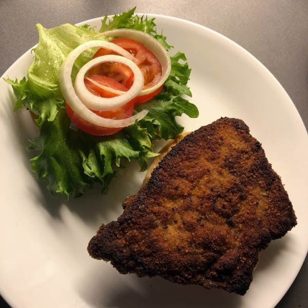 Traditional Indiana Breaded Tenderloin Sandwich