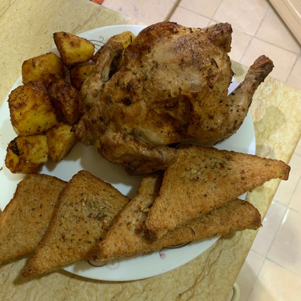 Greek-Inspired Air Fryer Cornish Hen