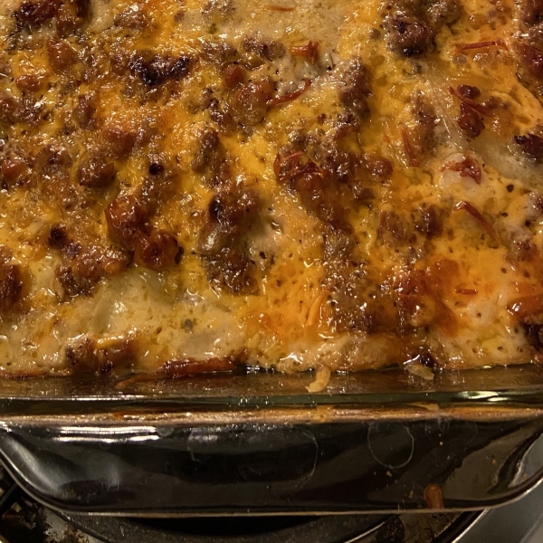 Creamy Hamburger Potato Casserole