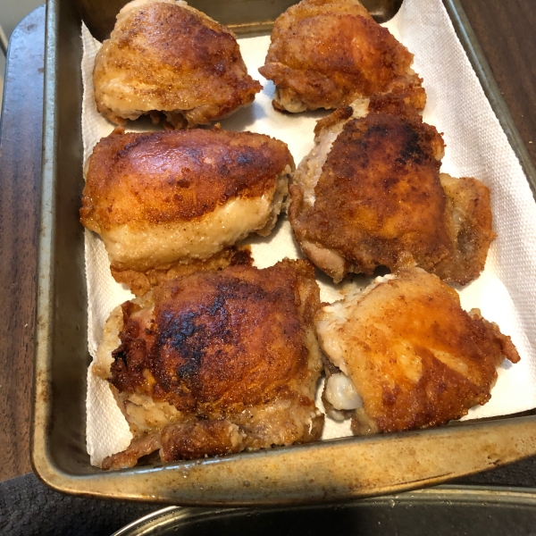 Easy Skinless Fried Chicken Thighs