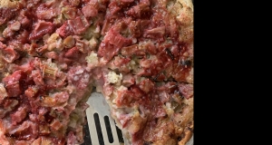 Strawberry Rhubarb Custard Pie