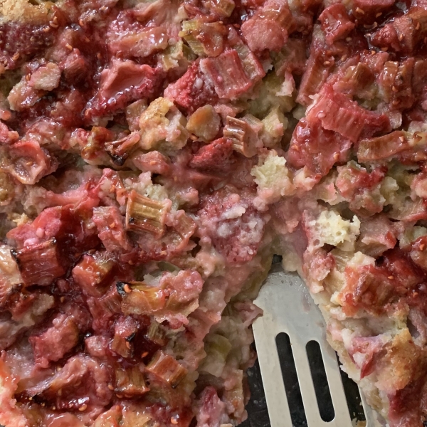 Strawberry Rhubarb Custard Pie