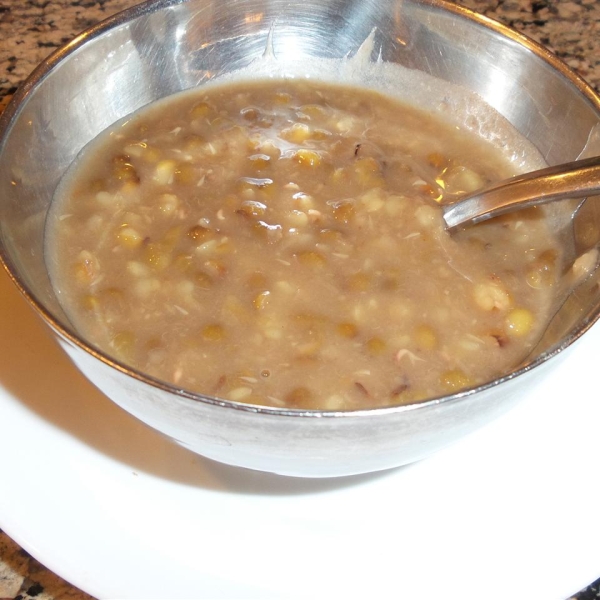 Mung Beans Cooked in Sweet Syrup