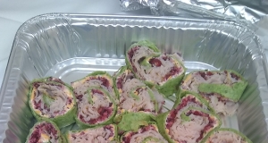 Spicy Turkey and Cranberry Pinwheels