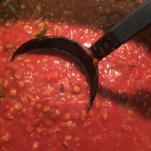 Sicilian Lentil Pasta Sauce