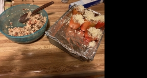 Vegetarian Mexican Inspired Stuffed Peppers