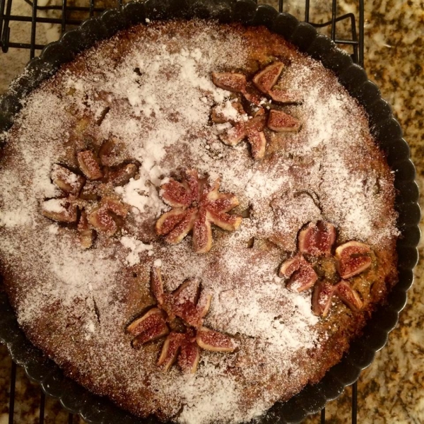 Vanilla Pistachio Fig Tart