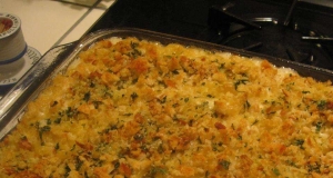 Mac and Cheese Casserole with Imitation Crab