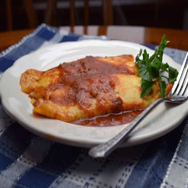 Homemade Baked Manicotti