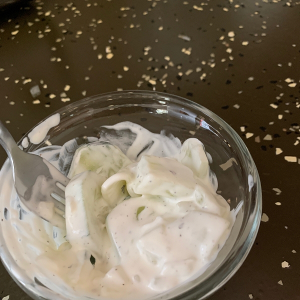 Cucumber with Sour Cream