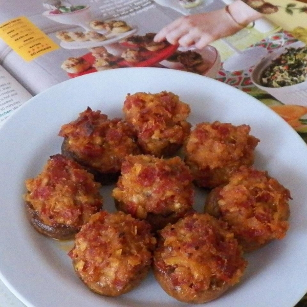 Pepperoni Stuffed Mushrooms