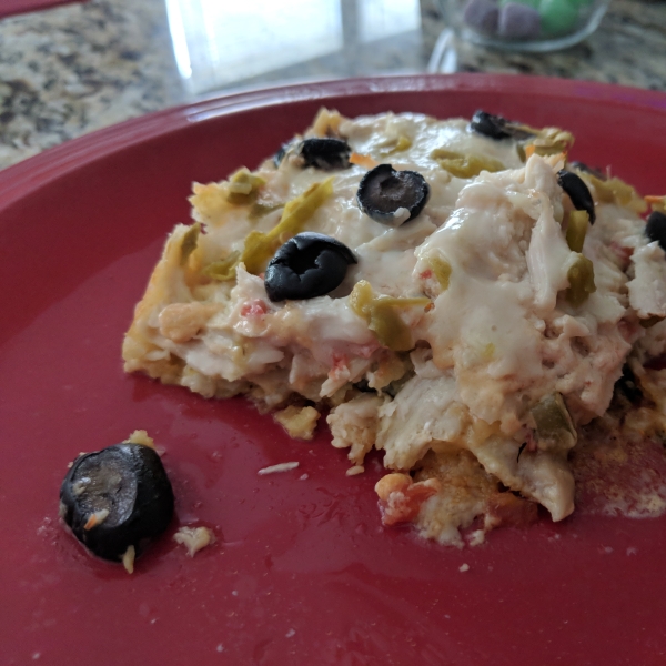 Creamy Chicken Enchilada Casserole