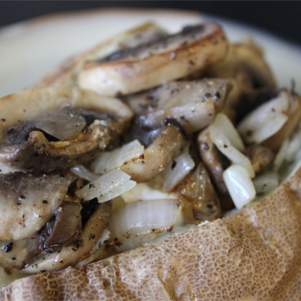 Baked Potato with Mushrooms