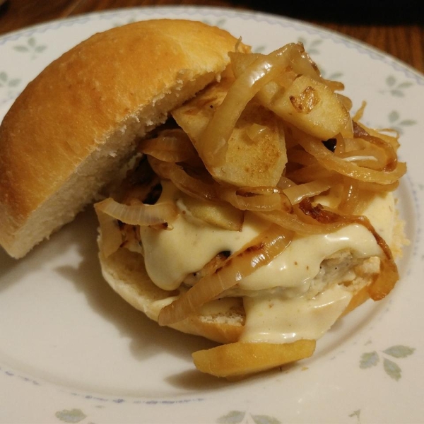 Maple Apple Chicken Burgers