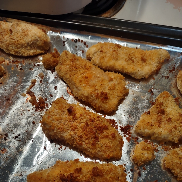 Quick Crispy Parmesan Chicken Breasts