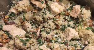 Arugula, Chicken, and Walnut Couscous