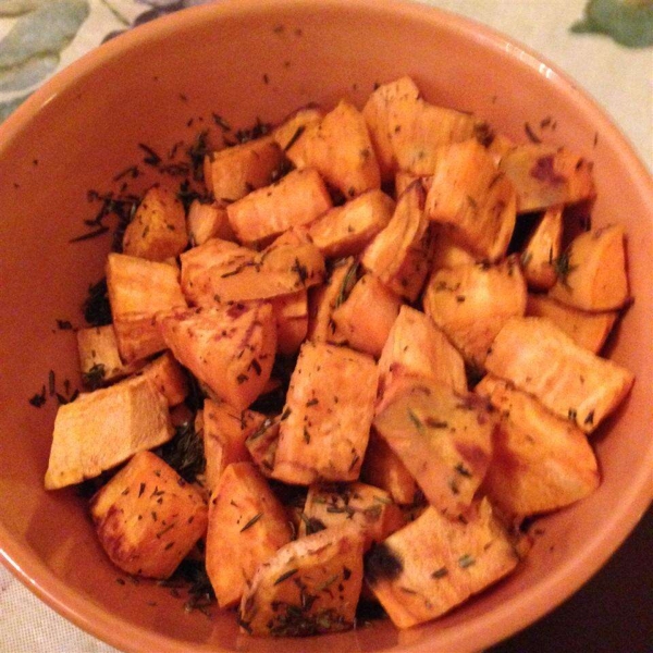 Low-Cal Roasted Sweet Potato Bites