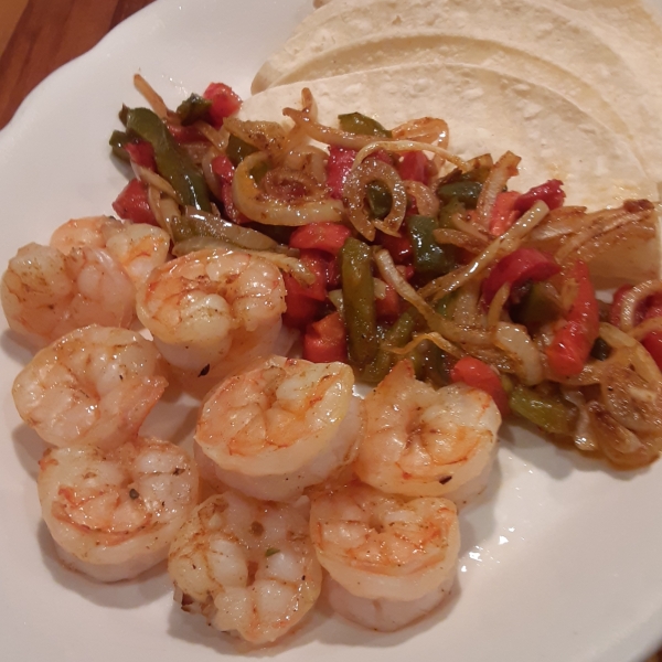 Easy Sheet Pan Shrimp Fajitas