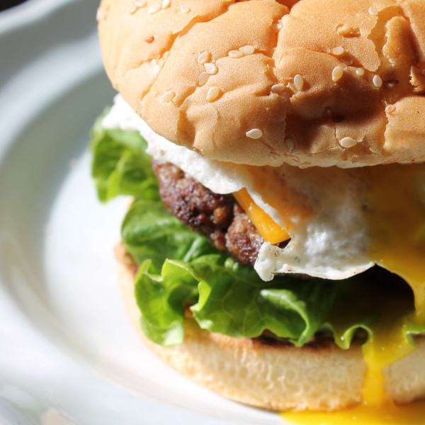 Sunnyside Burger with Chipotle Aioli