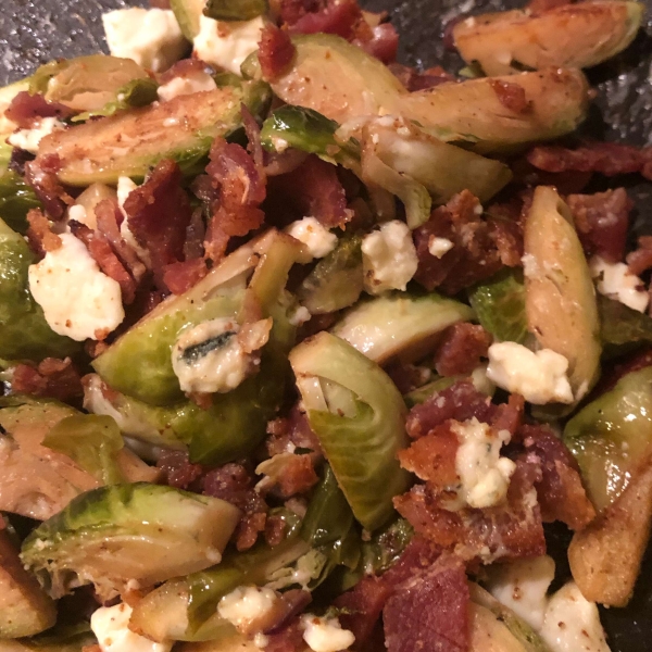 Bacon and Blue Brussels Sprouts