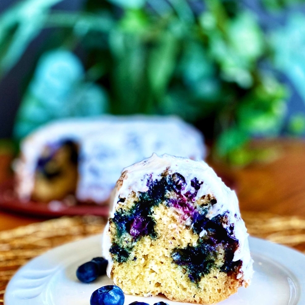 Blueberry Sour Cream Bundt Cake