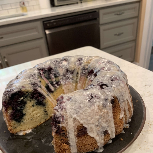 Blueberry Sour Cream Bundt Cake