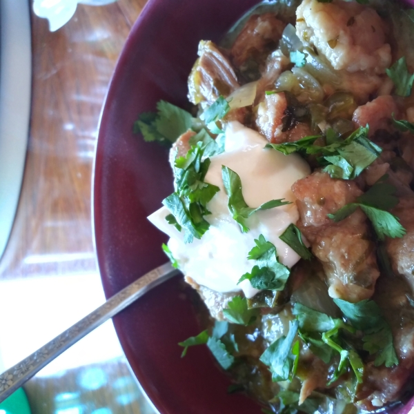 Pork Stew in Green Salsa (Guisado de Puerco con Tomatillos)