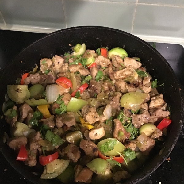 Pork Stew in Green Salsa (Guisado de Puerco con Tomatillos)