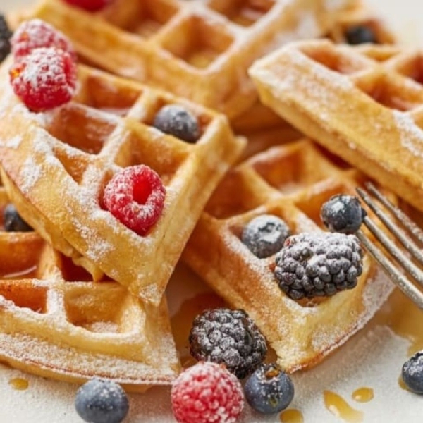 Whole Wheat Coconut Oil Waffles