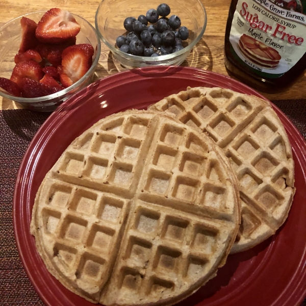 Whole Wheat Coconut Oil Waffles