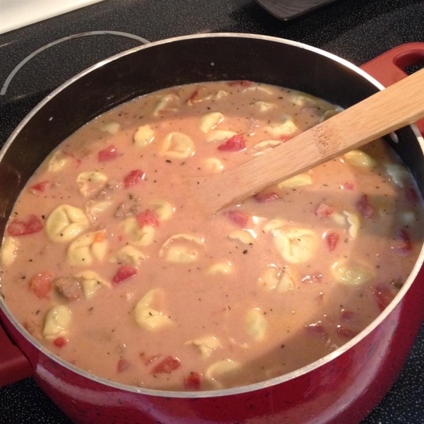 Mom's Creamy Tortellini Tomato Soup