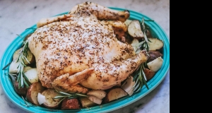 Garlic-Rosemary Slow Cooker Whole Chicken