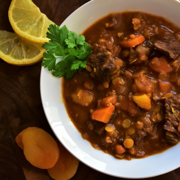 Moroccan Beef and Lentil Stew