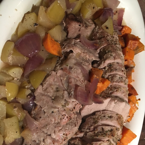 Cinnamon Pork Loin and Potatoes