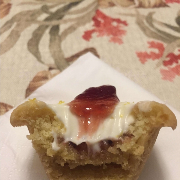 Lemon Raspberry Cookie Cups